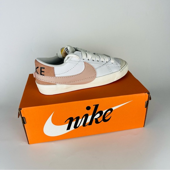 Nike Shoes - Nike Blazer Low ‘77 Jumbo Sneakers White Pink Rose Whisper NIB
